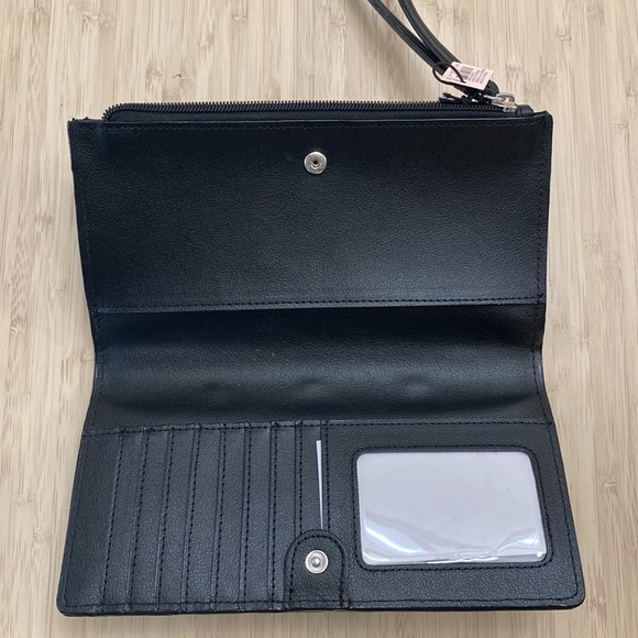 VICTORIA’S SECRET BLACK EYELET WALLET - Picture 2 of 4